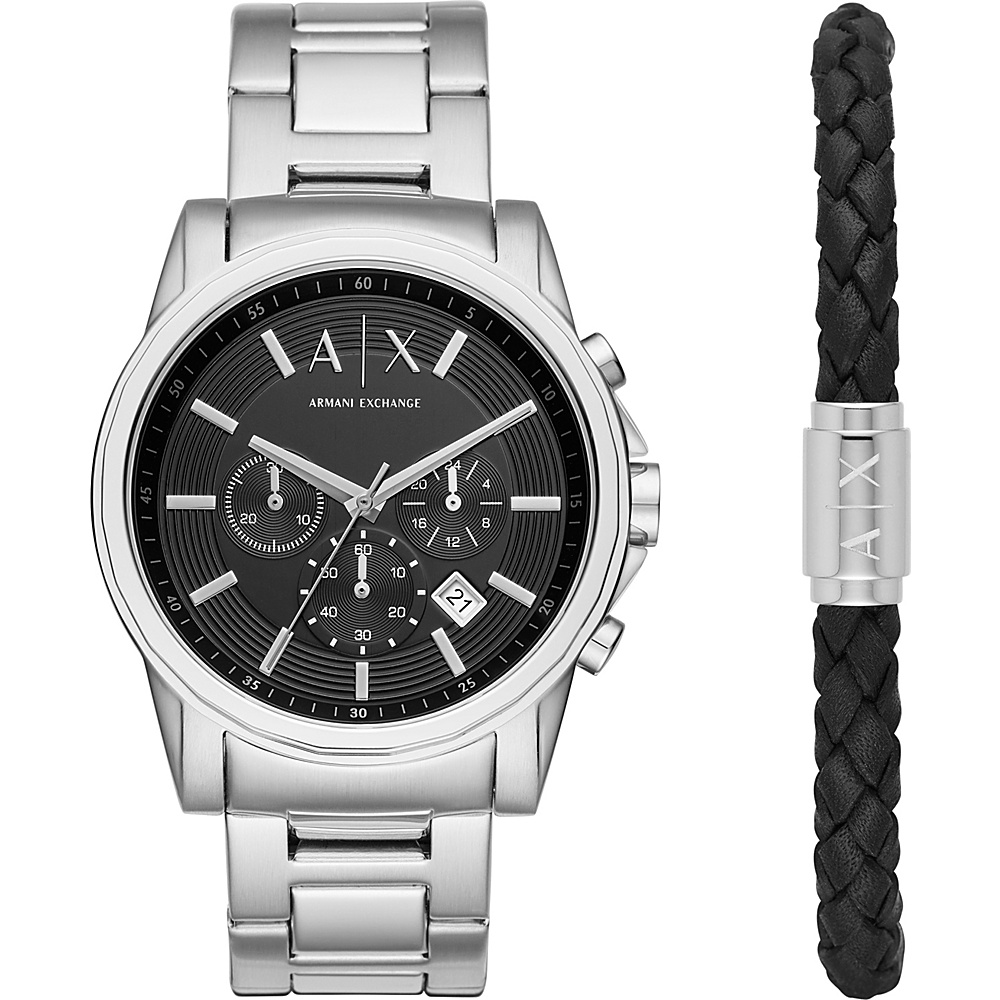 A X Armani Exchange Smart Watch Bracelet Gift Set Silver A X Armani Exchange Watches