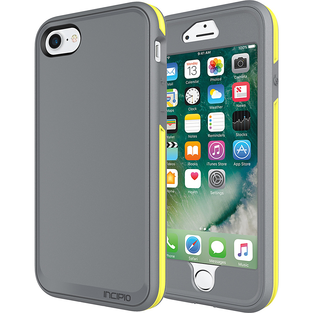 Incipio Performance Series Max for iPhone 7 Charcoal Gray Yellow CGY Incipio Electronic Cases