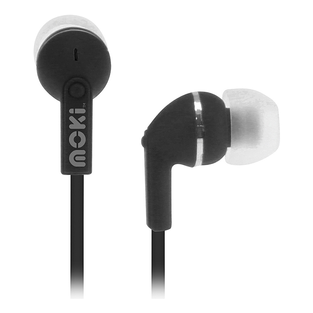 Moki Dots Noise Isolation Earbuds Black Moki Headphones Speakers