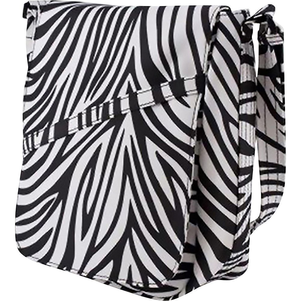 BeSafe by DayMakers Anti Theft Large U Shape with Flap Shoulder Bag Zebra BeSafe by DayMakers Fabric Handbags
