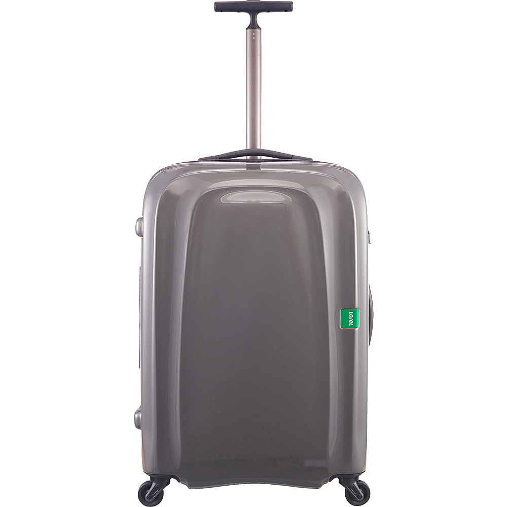 Lojel Lumo 26.5 Medium Spinner Luggage Metallic Gray Lojel Softside Checked