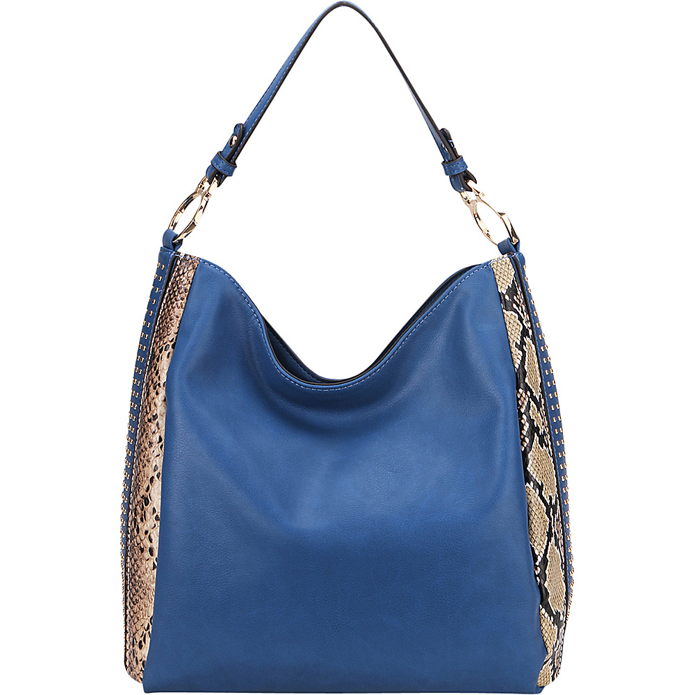 MKF Collection Kacy Shoulder Tote Blue MKF Collection Manmade Handbags