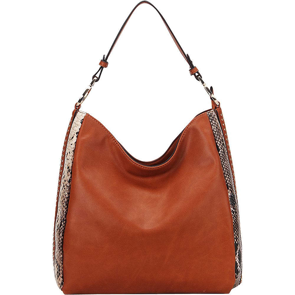 MKF Collection Kacy Shoulder Tote Brown MKF Collection Manmade Handbags