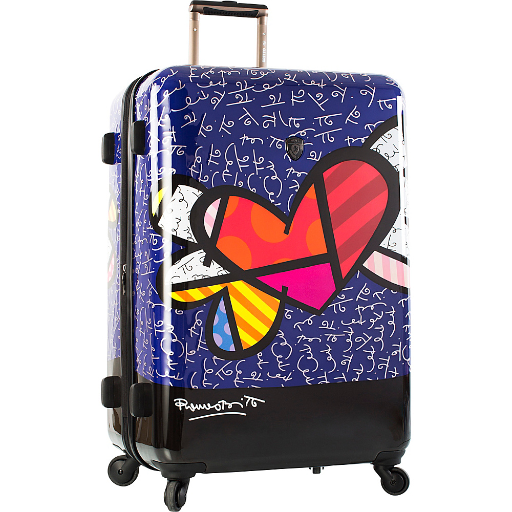 Heys America Britto Heart with Wings 30 Hardside Spinner Multi Britto Heart With Wings Heys America Softside Checked
