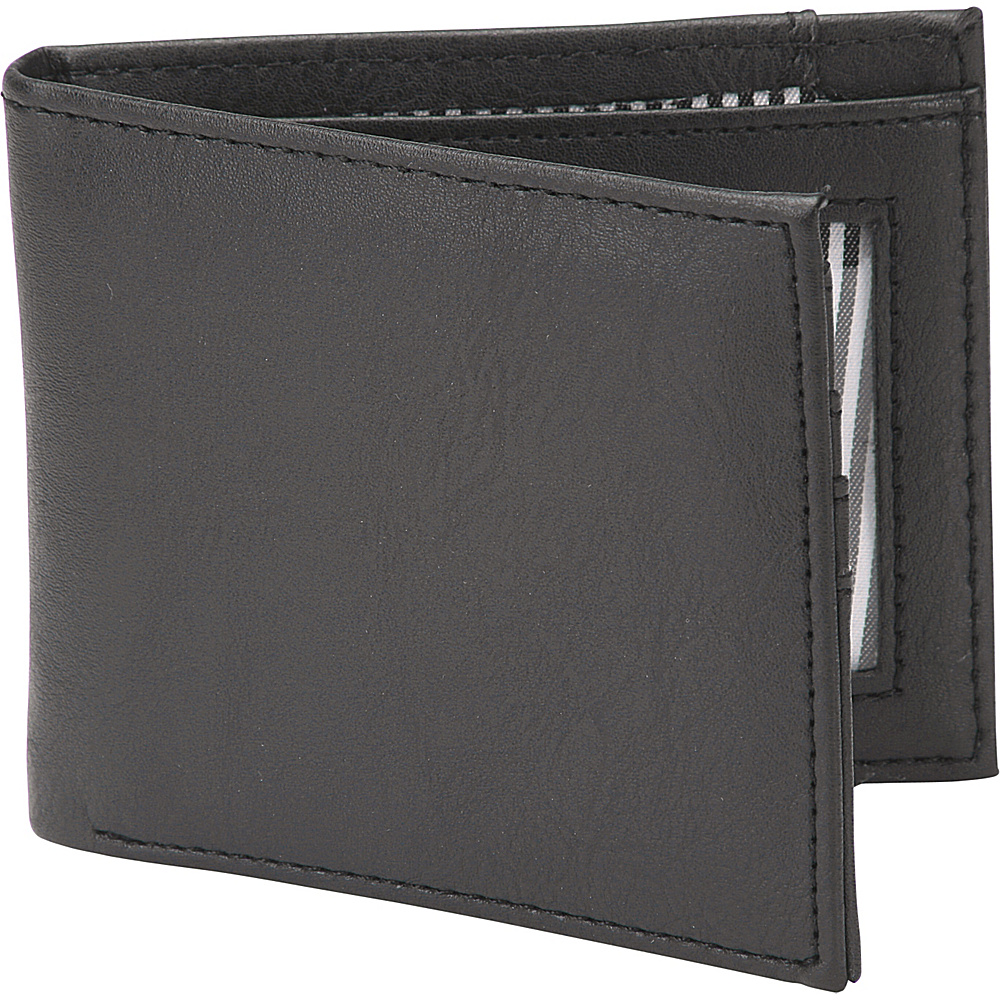 1Voice The Vault RFID Blocking Leather Wallet Textured Black 1Voice Men s Wallets