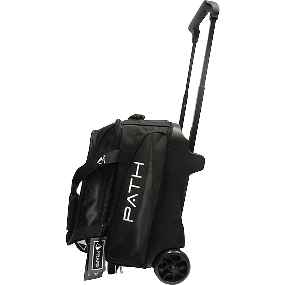 Pyramid Path Double Deluxe Roller Bowling Bag Black Pyramid Bowling Bags