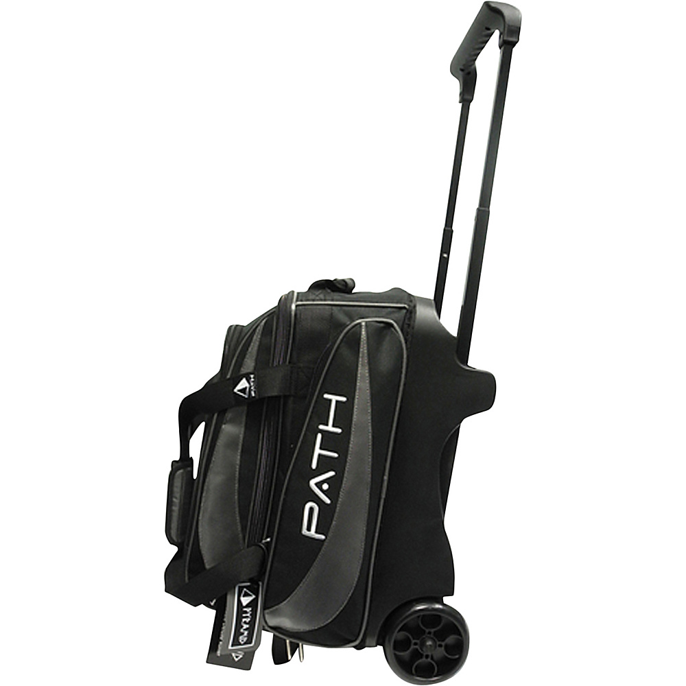 Pyramid Path Double Deluxe Roller Bowling Bag Silver Pyramid Bowling Bags