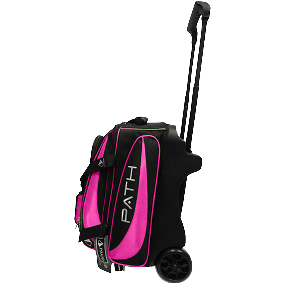 Pyramid Path Double Deluxe Roller Bowling Bag Hot Pink Pyramid Bowling Bags