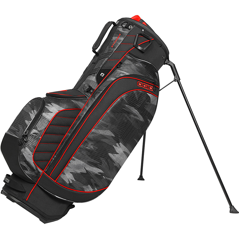 OGIO Stinger Stand Bag Urban Camo Red OGIO Golf Bags