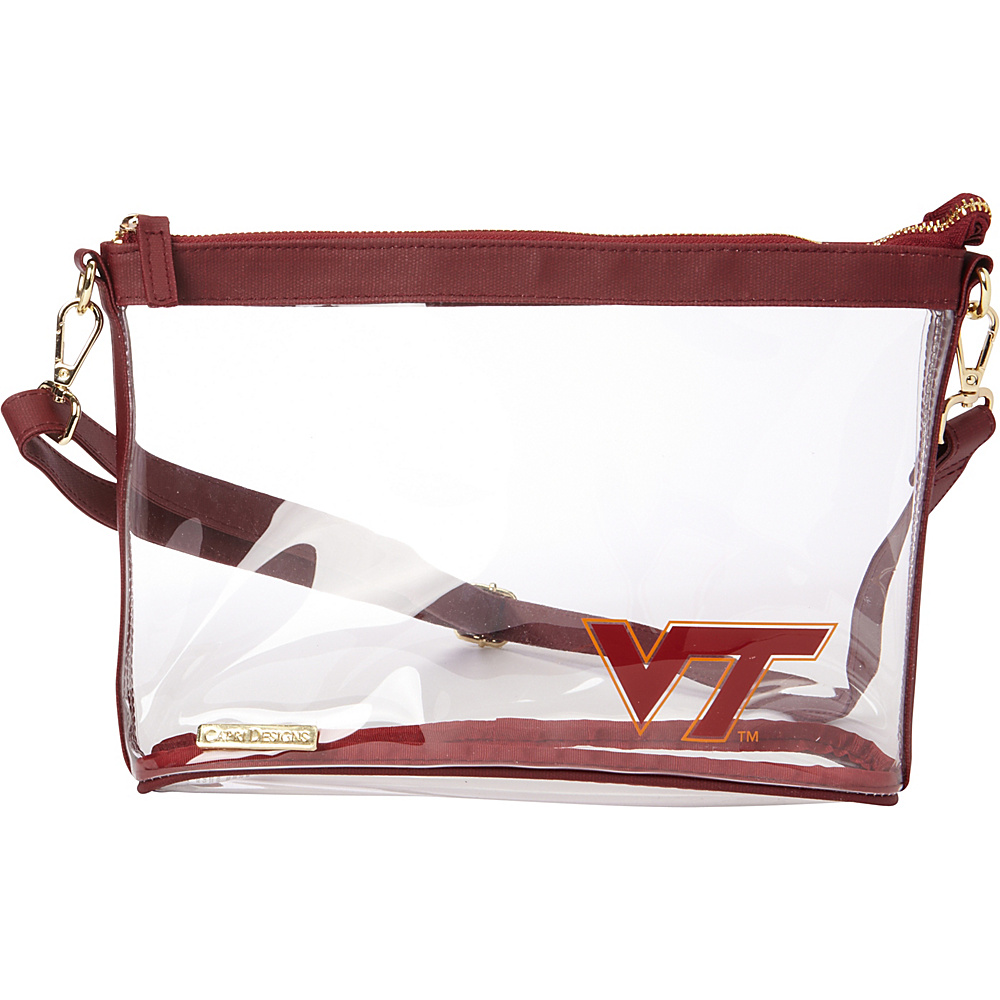 Capri Designs Large NCAA Crossbody Licensed Virginia Tech Capri Designs Manmade Handbags