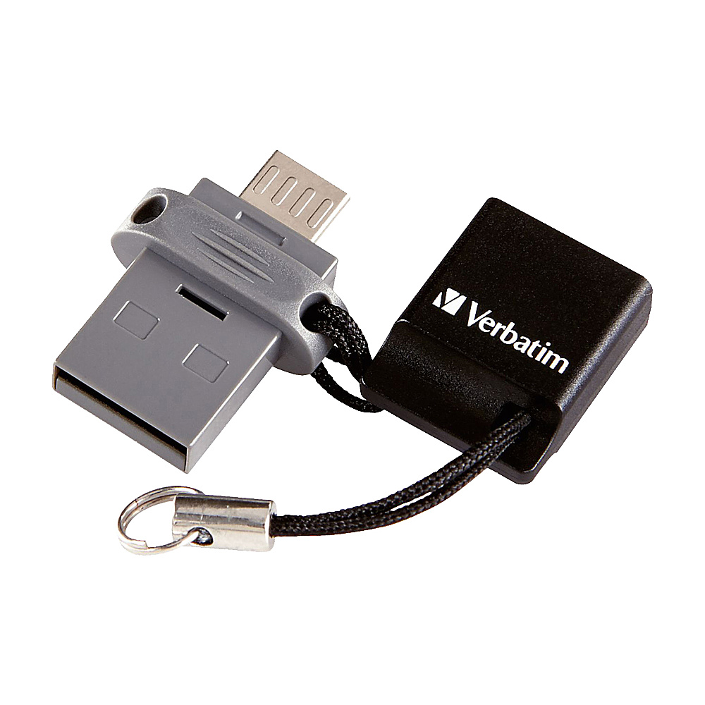 Verbatim 32GB Store n Go Dual USB Flash Drive for OTG Devices 99139 Black Verbatim Electronic Accessories