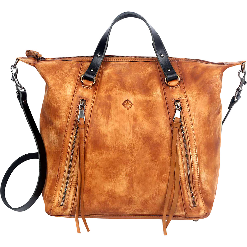 Old Trend Mossy Creek Satchel Chestnut Old Trend Leather Handbags