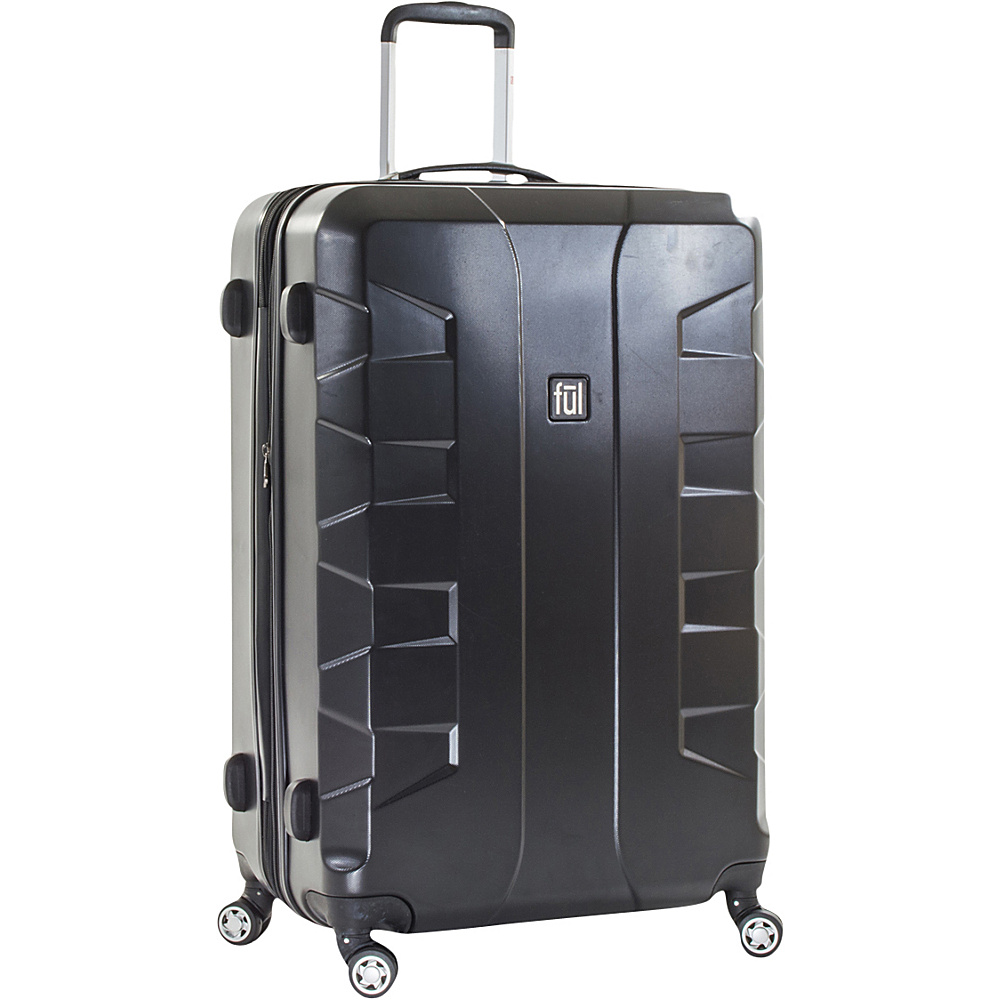 ful Laguna 25in Spinner Rolling Luggage Black ful Hardside Checked