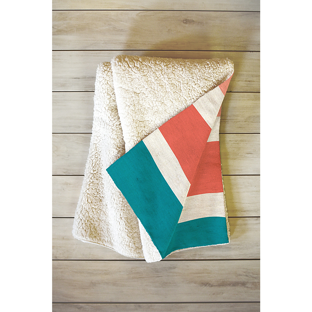 DENY Designs Medium Sherpa Fleece Blanket Zoe Wodarz Paper Stripe DENY Designs Travel Pillows Blankets