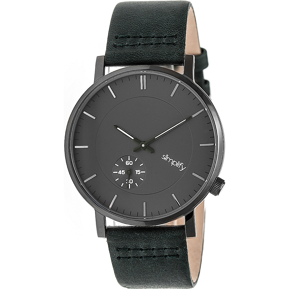 Simplify The 3600 Unisex Watch Forest Green Gunmetal Charcoal Simplify Watches