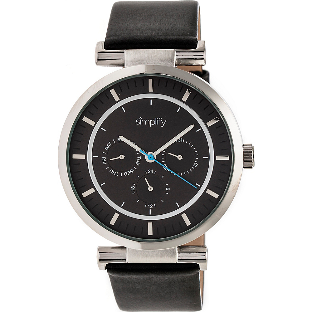Simplify The 4800 Unisex Watch Black Silver Black Simplify Watches
