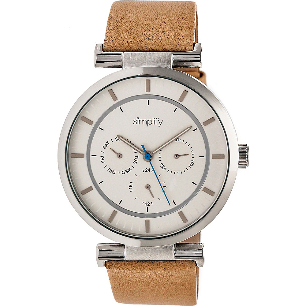 Simplify The 4800 Unisex Watch Khaki Silver Silver Simplify Watches