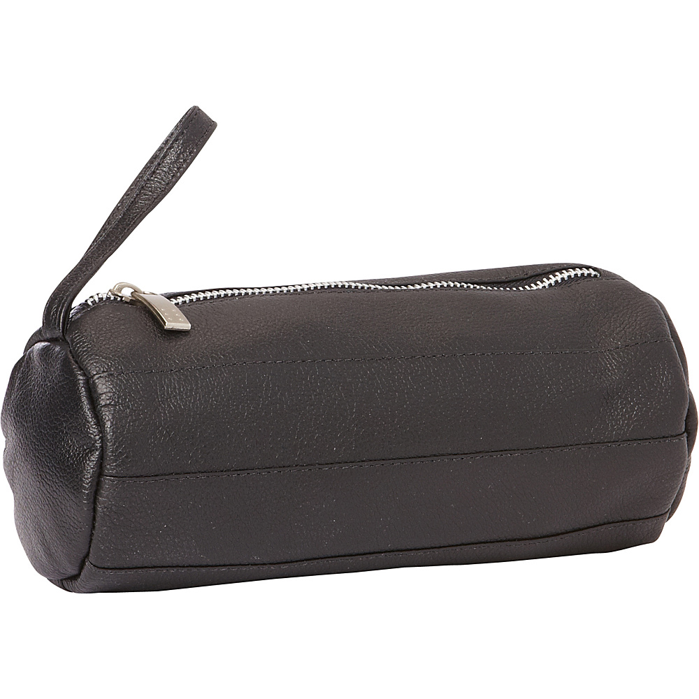 Piel Leather Cylinder Cosmetic Bag Black Piel Women s SLG Other