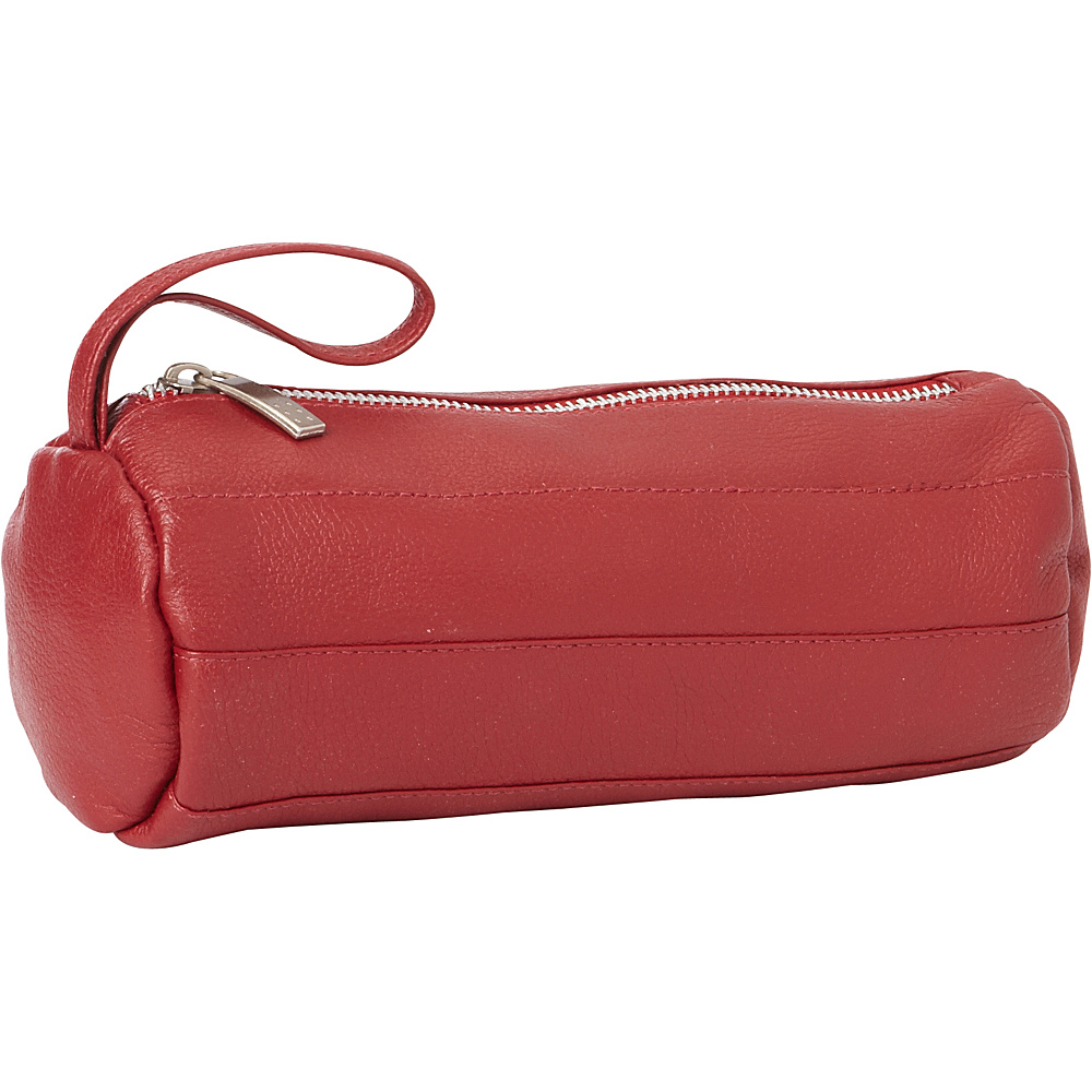 Piel Leather Cylinder Cosmetic Bag Red Piel Women s SLG Other