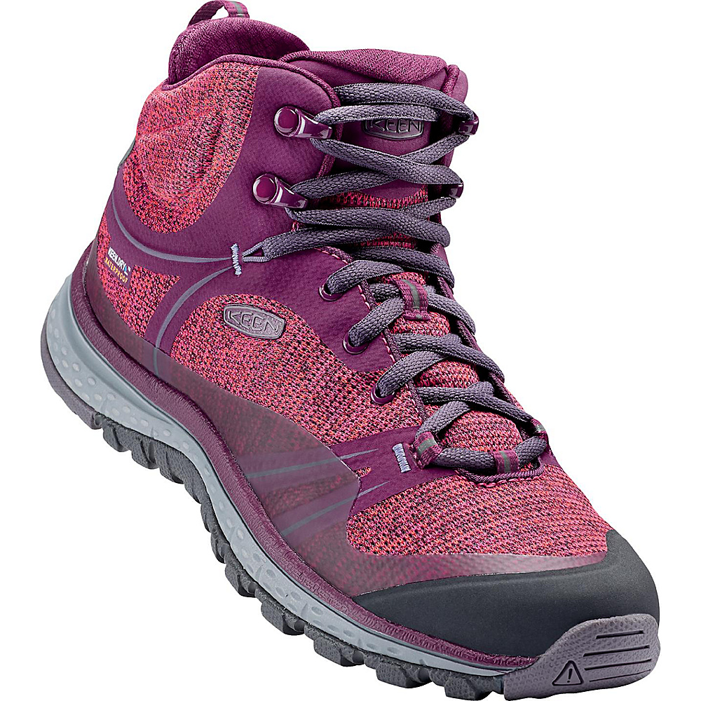 KEEN Womens Terradora Mid Waterproof Hiking Boot 9 Dark Purple Purple Sage KEEN Men s Footwear