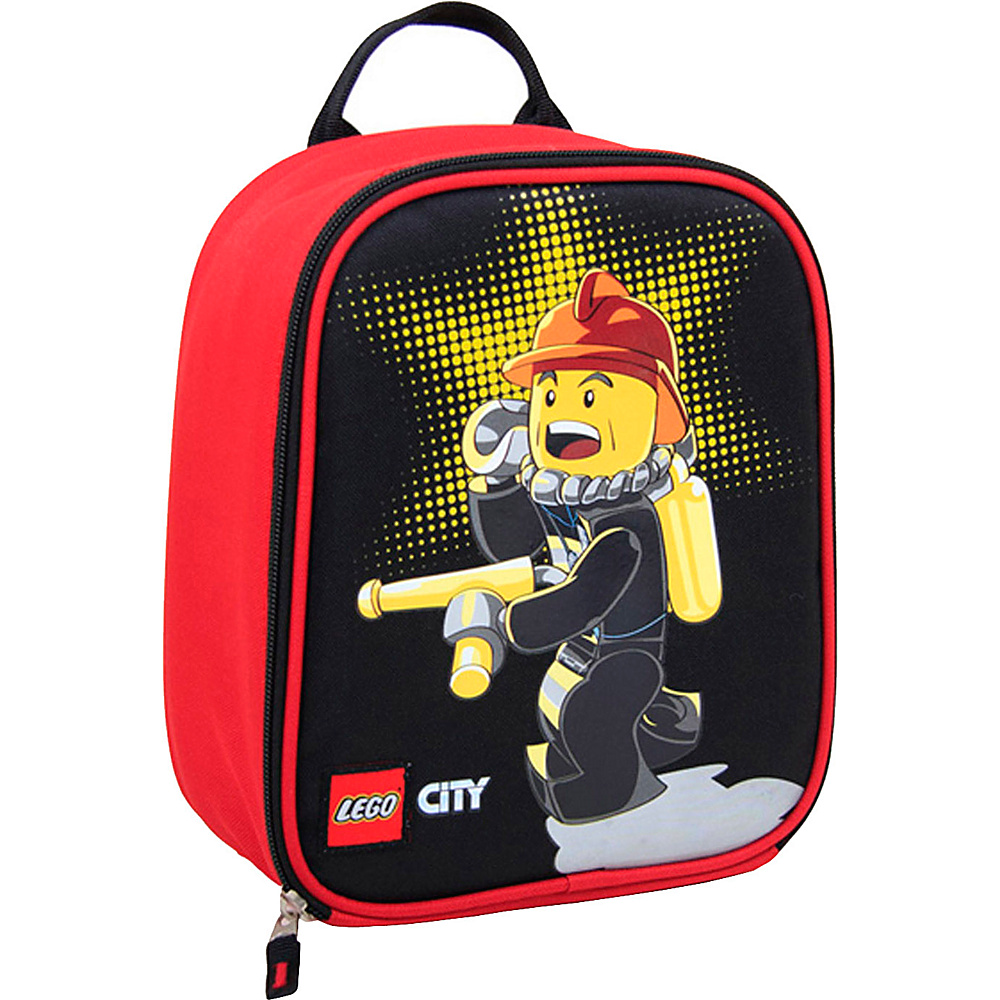 LEGO City Fire Chief Vertical Lunch RED LEGO Travel Coolers