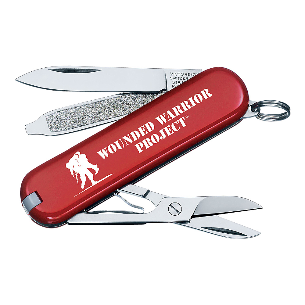 Victorinox Swiss Army Classic SD Wounded Warrior Swiss Army Knife Red Victorinox Swiss Army Outdoor Accessories