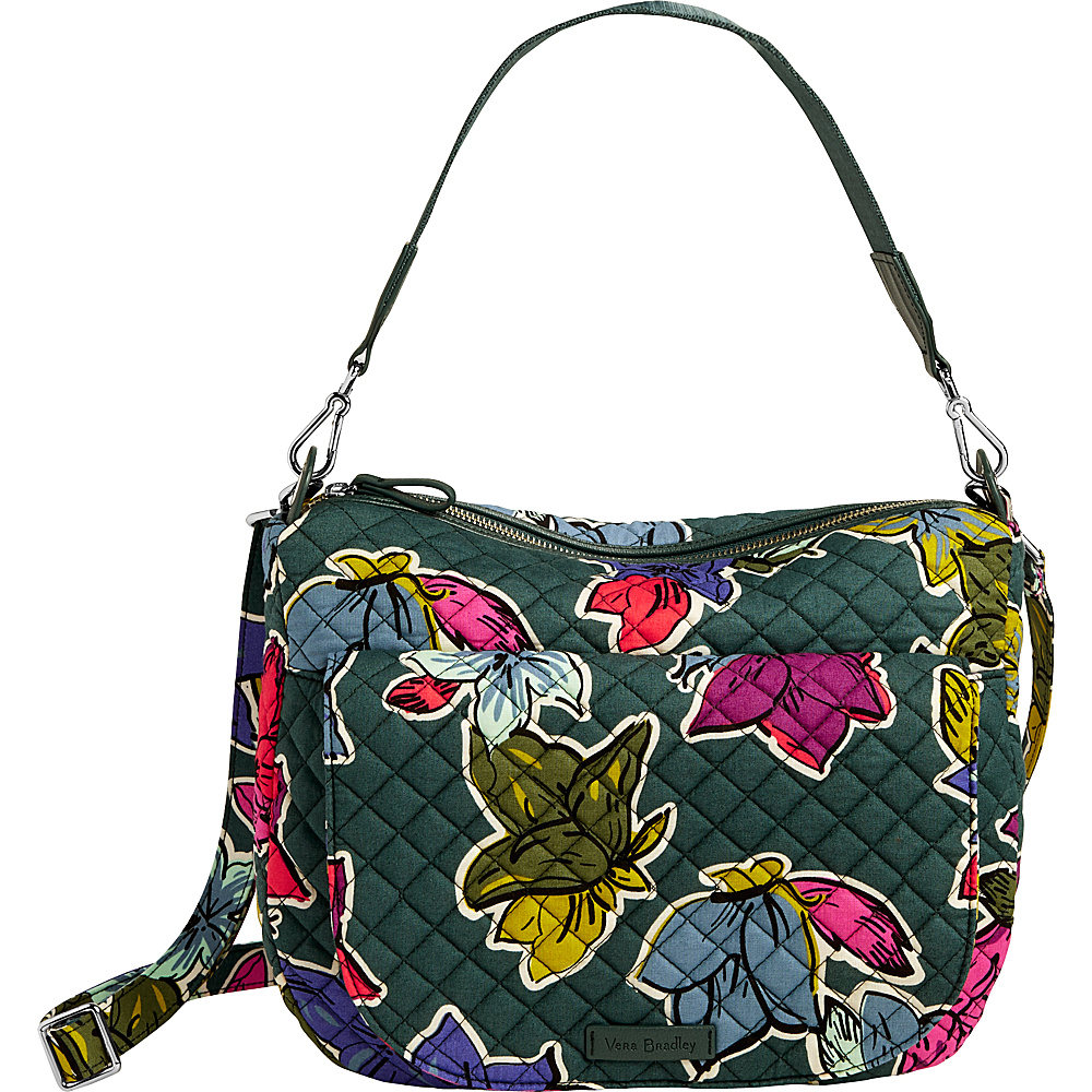 Vera Bradley Carson Shoulder Bag Falling Flowers - Vera Bradley Fabric Handbags