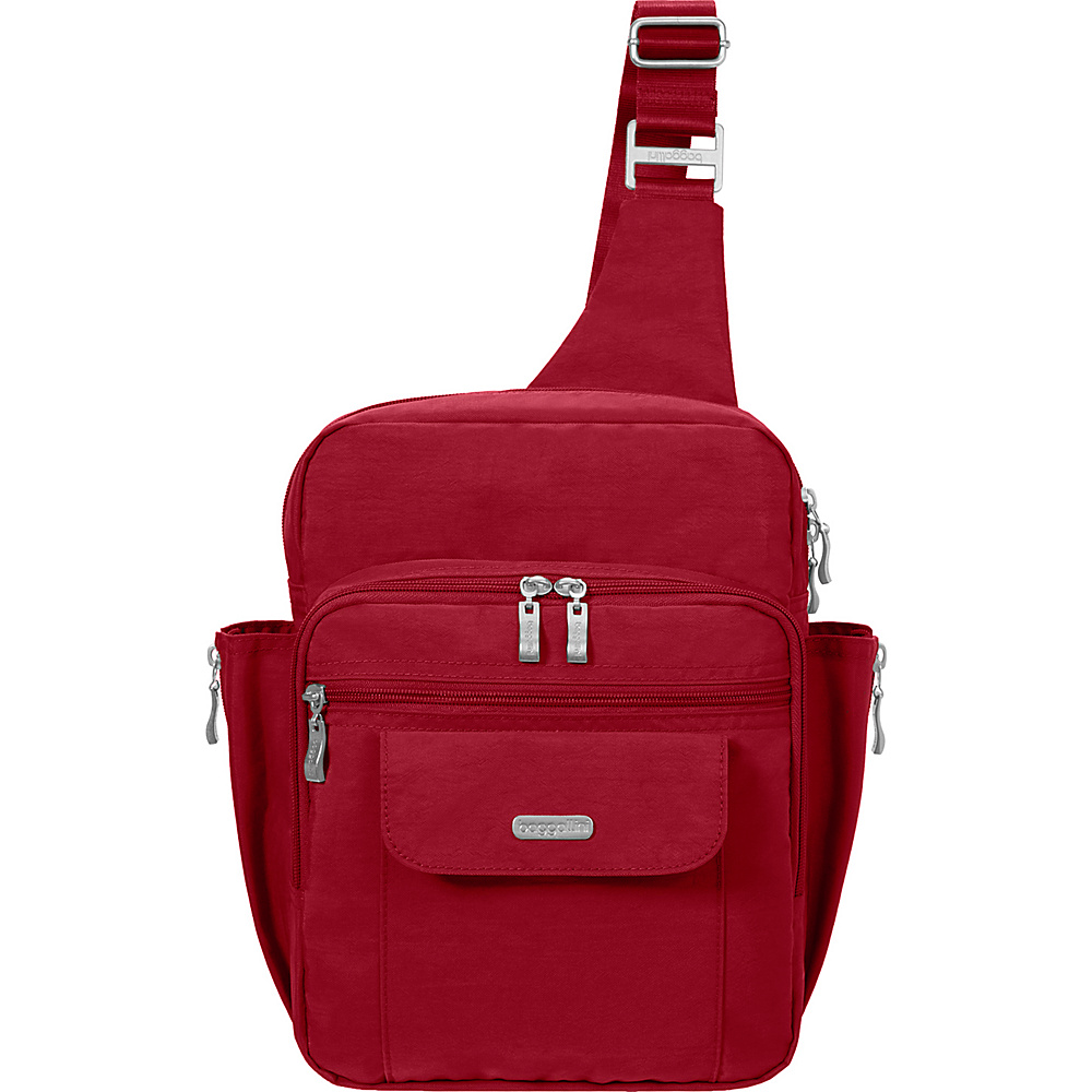 baggallini Messenger Sling Backpack Apple baggallini Fabric Handbags