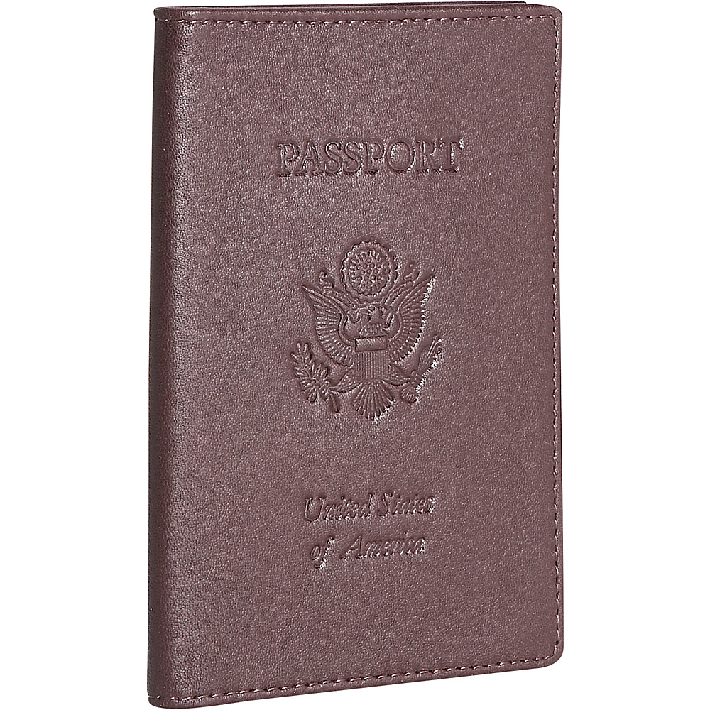 Royce Leather Leather Passport Jacket Burgundy