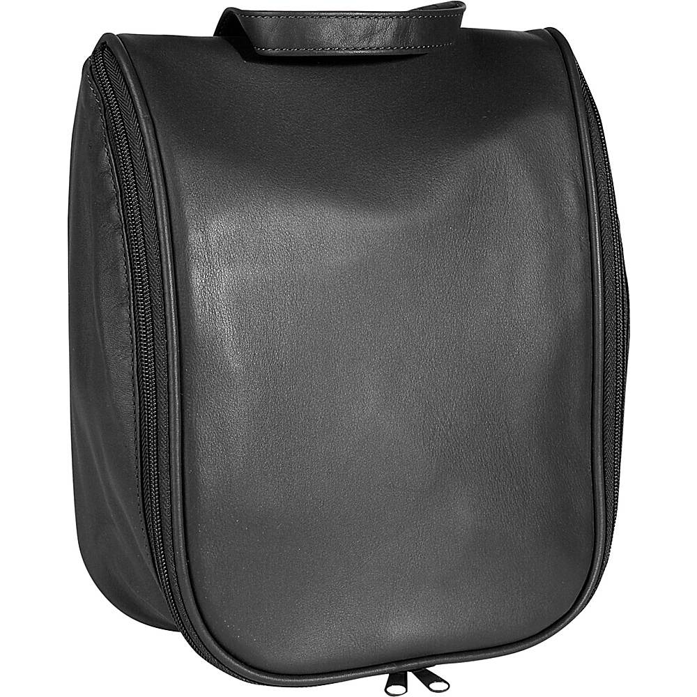Royce Leather Toiletry Bag w Removable Pouch Black