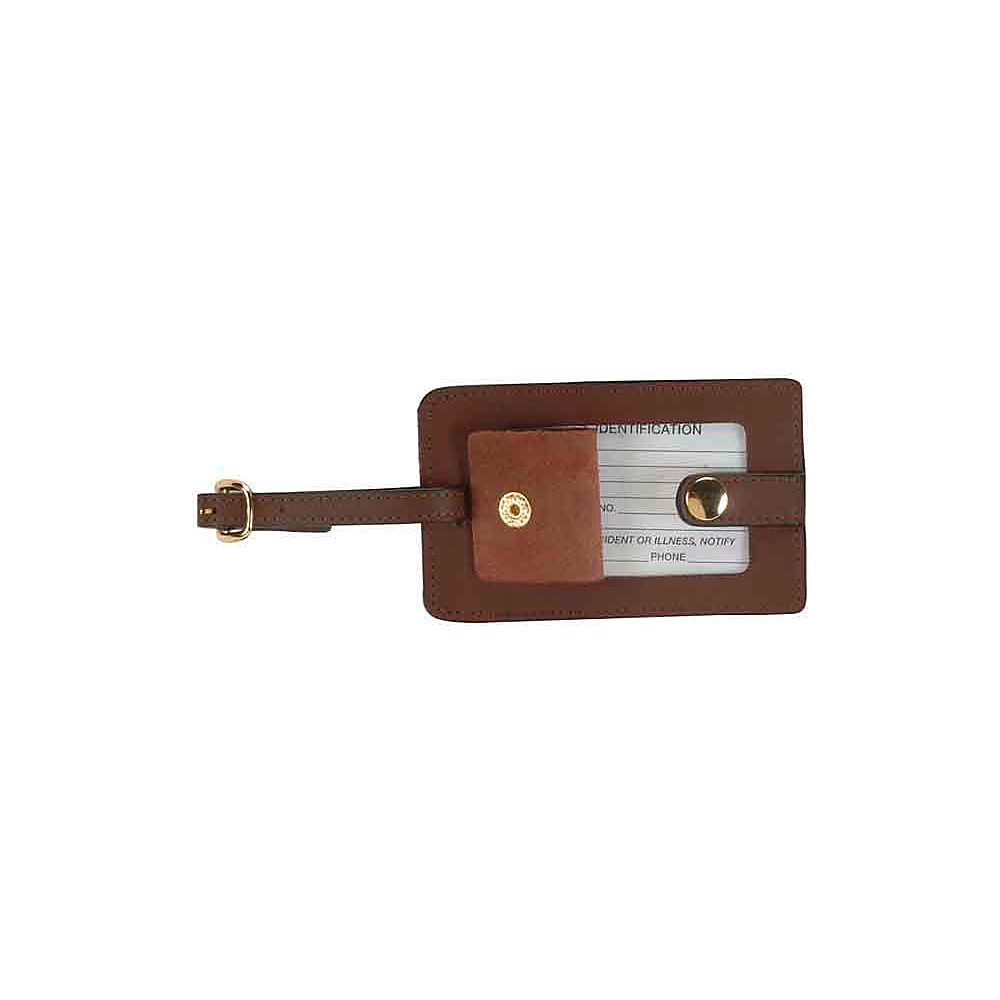 Royce Leather Snap Luggage Tag Coco
