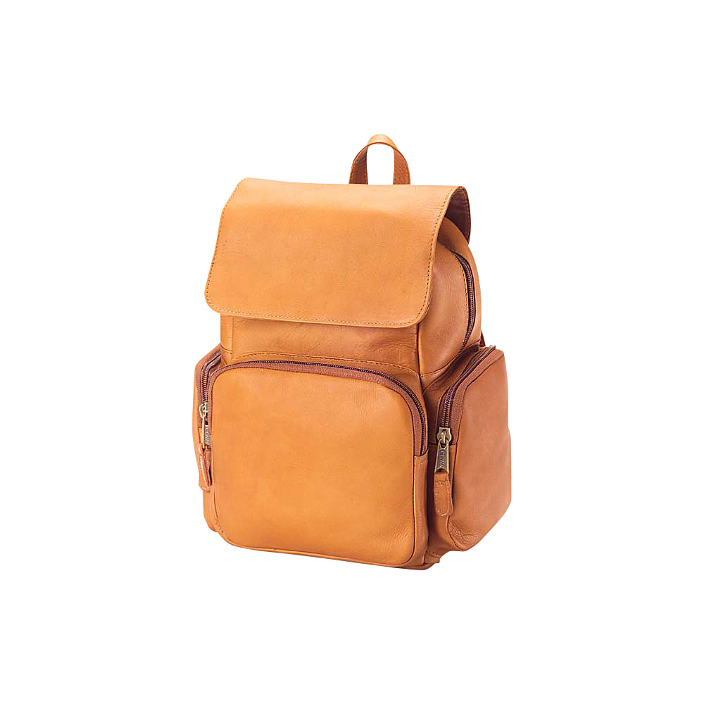 Clava Mid Size Multi Pocket Backpack Vachetta Tan