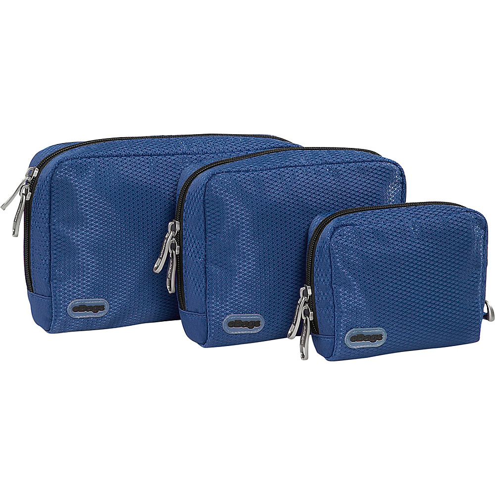 eBags Padded Pouches 3 pc Set Denim
