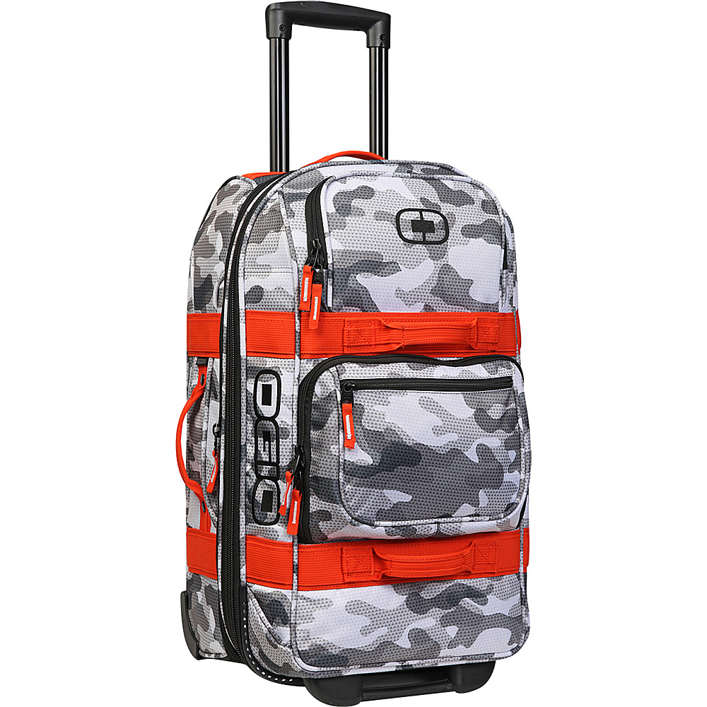 OGIO Layover 22 Rolling Carry On Snow Camo Orange OGIO Small Rolling Luggage