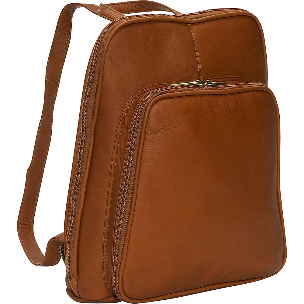 David King Co. Women s Mid Size Backpack Tan David King Co. Leather Handbags
