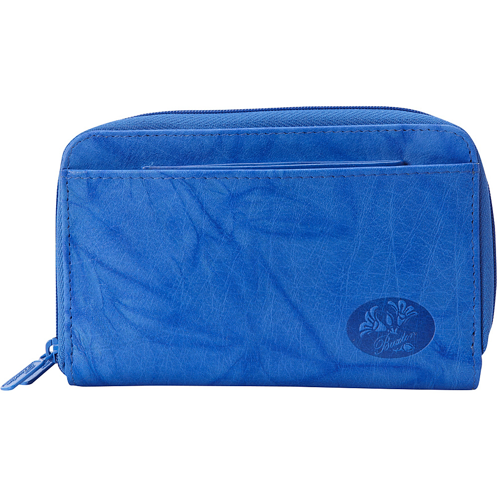 Buxton Heiress Double Zip Indexer Strong Blue Buxton Ladies Cardex Wallets