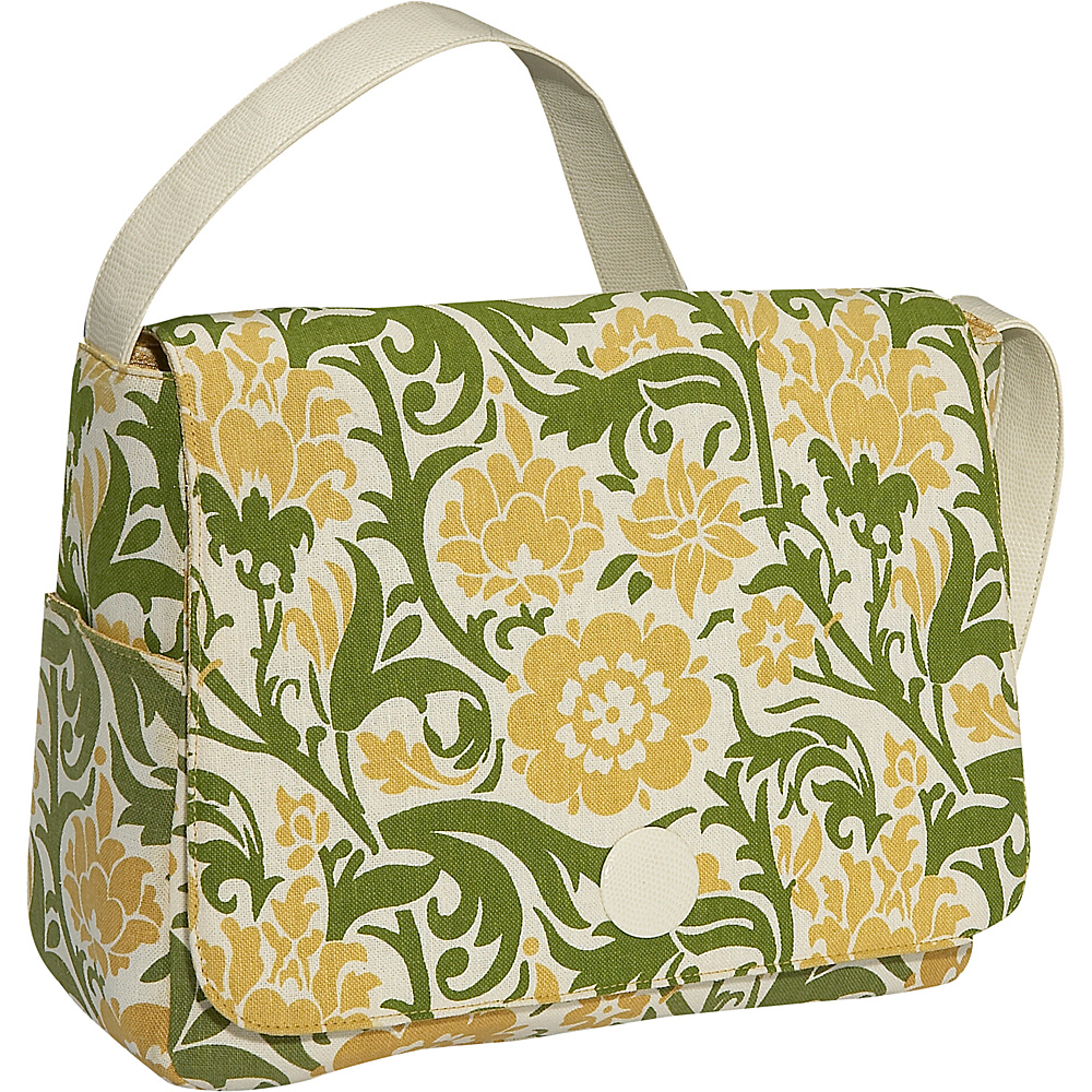 Soapbox Bags Moppet Diaper Bag Fabric Green Floral