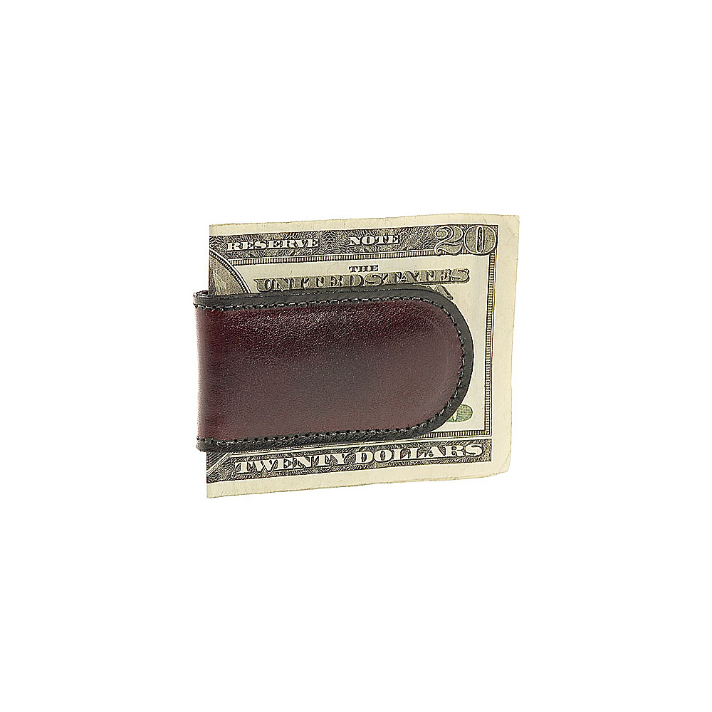 Bosca Old Leather Magnetic Money Clip Dark Brown