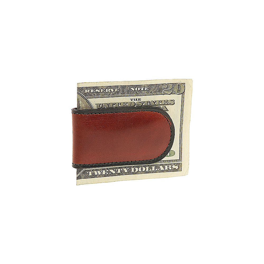 Bosca Old Leather Magnetic Money Clip Cognac