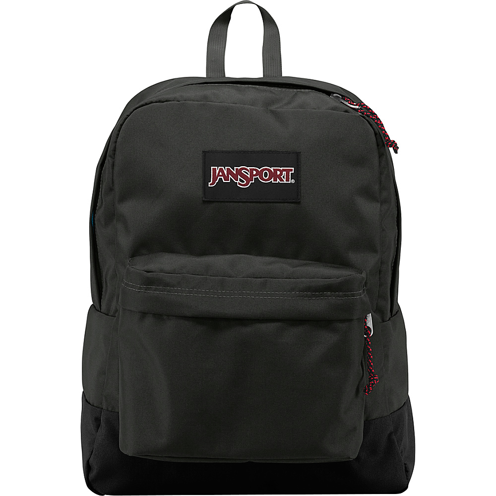 JanSport SuperBreak Backpack Forge Grey Black Label JanSport School Day Hiking Backpacks