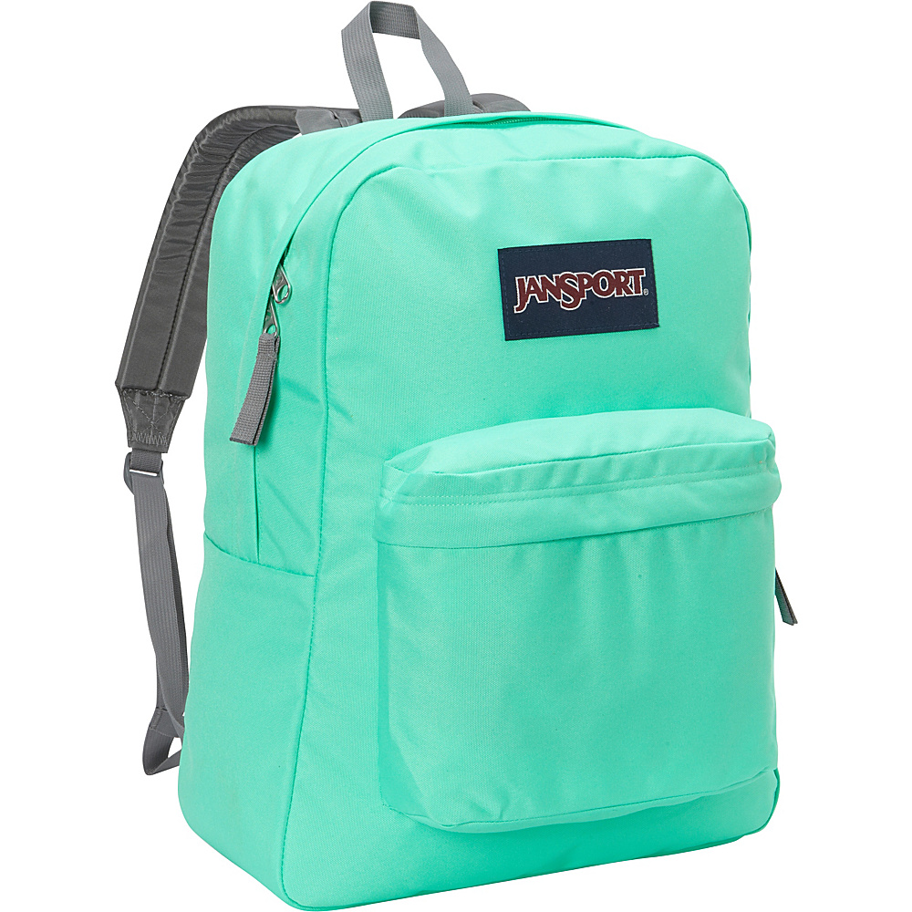 JanSport SuperBreak Backpack Seafoam Green JanSport Everyday Backpacks