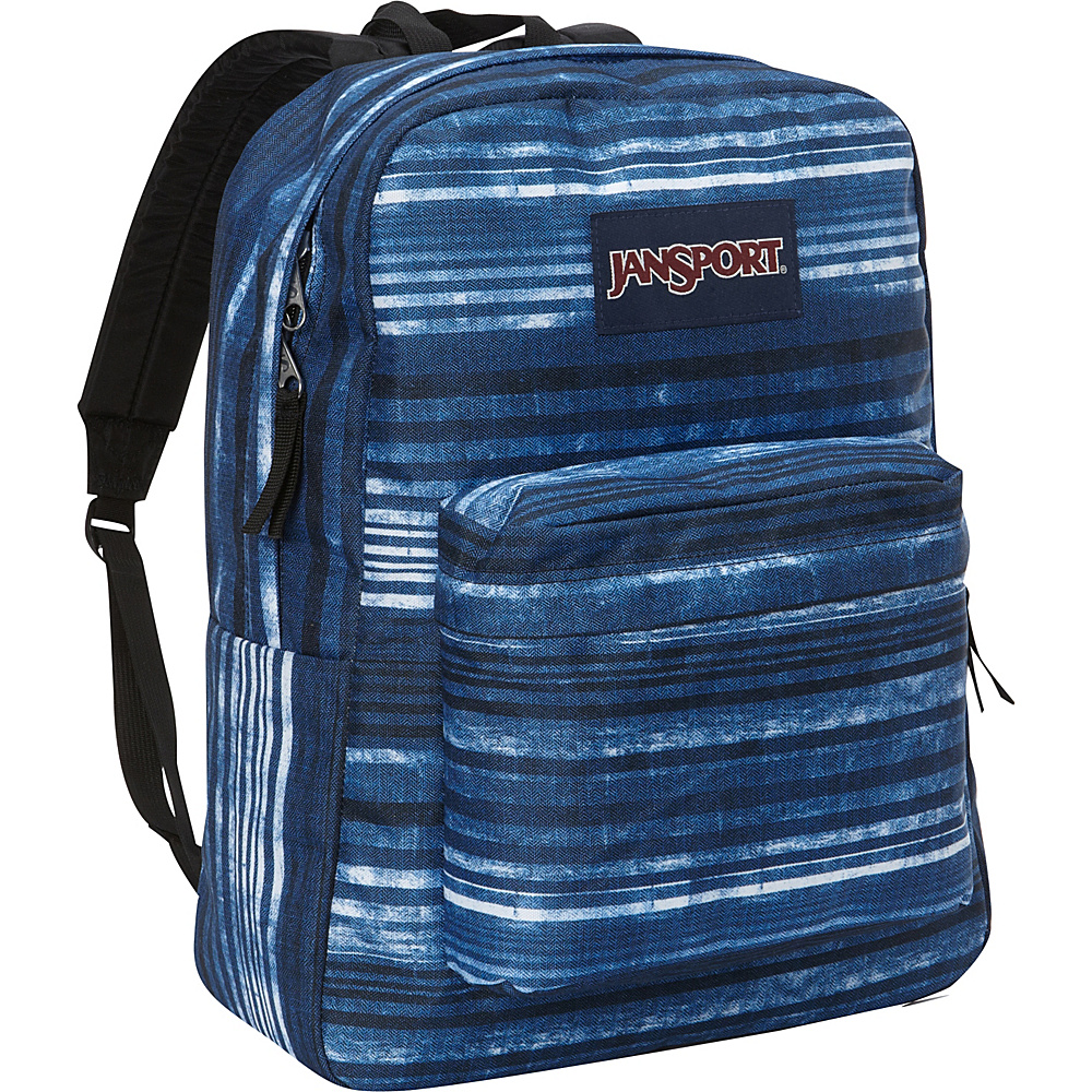JanSport SuperBreak Backpack Multi Variegated Stripe JanSport School Day Hiking Backpacks