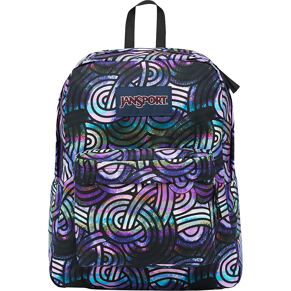 JanSport SuperBreak Backpack Multi Super Swirls JanSport School Day Hiking Backpacks