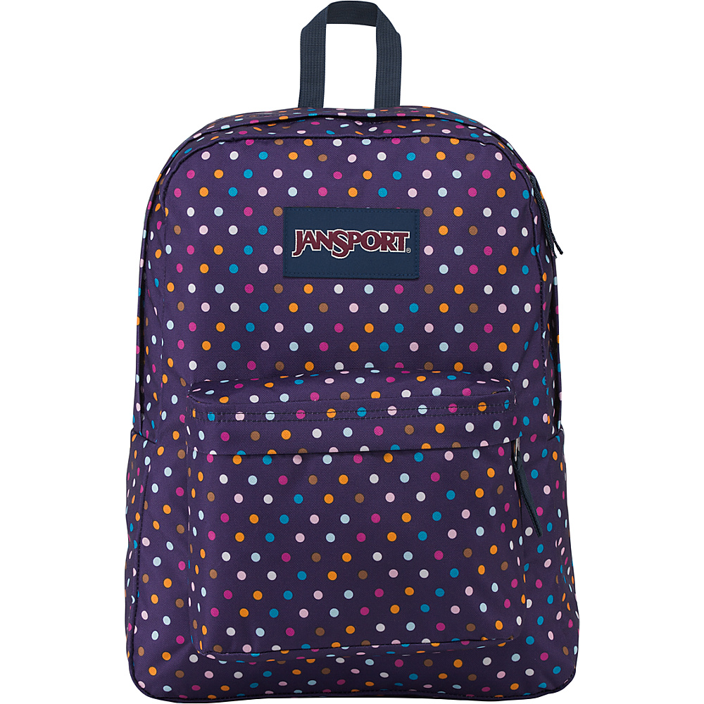 JanSport SuperBreak Backpack Purple Spot-O-Rama - JanSport Everyday Backpacks