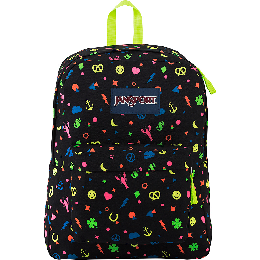 JanSport SuperBreak Backpack Neon Charmed Life - JanSport Everyday Backpacks