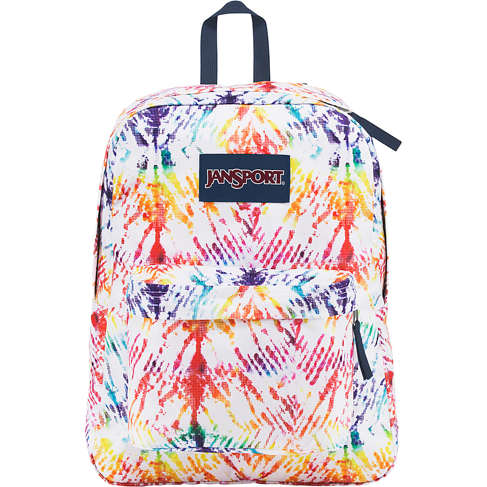 JanSport SuperBreak Backpack Rainbow Tie Dye - JanSport Everyday Backpacks