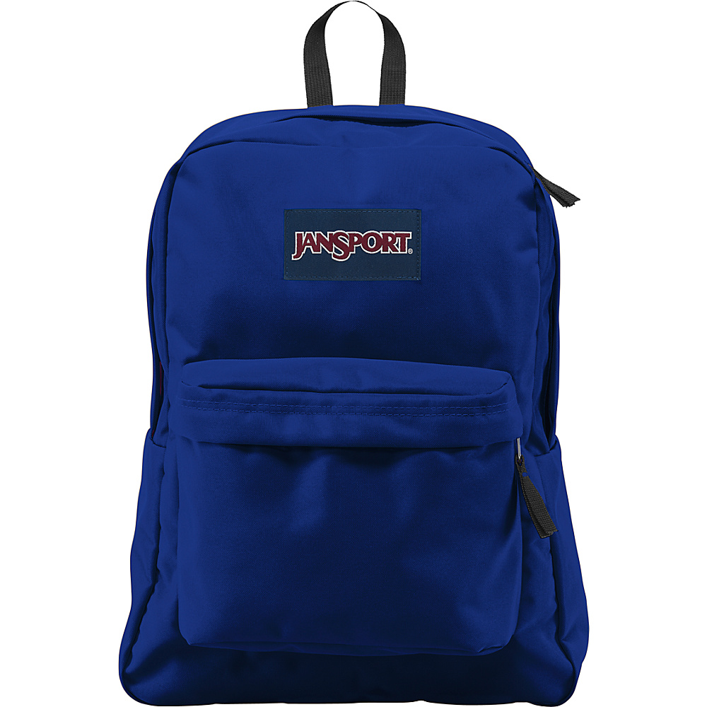 JanSport SuperBreak Backpack Blue Topaz / Lipstick Kiss Dot-O-Rama - JanSport Everyday Backpacks