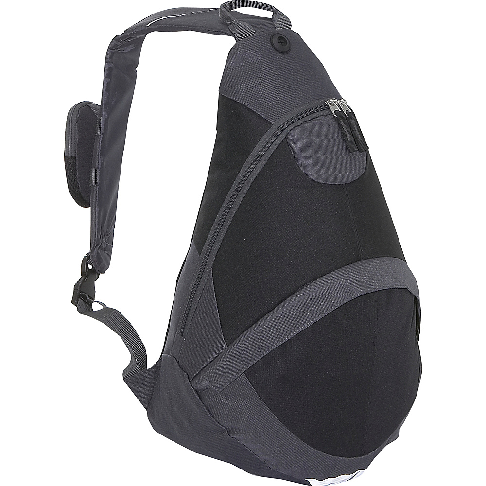 Everest Deluxe Sling Backpack Charcoal Black