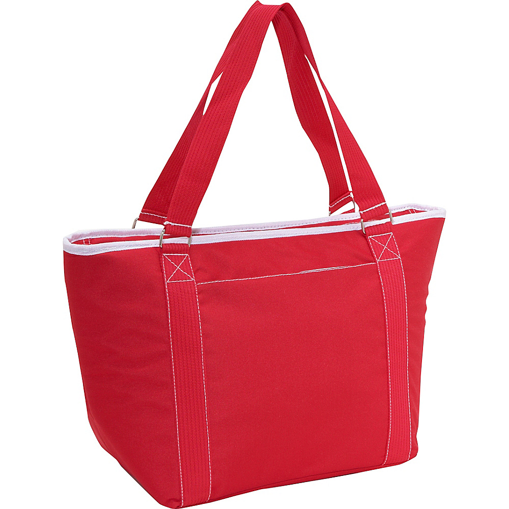 Picnic Time Topanga large insulated shoulder tote Red