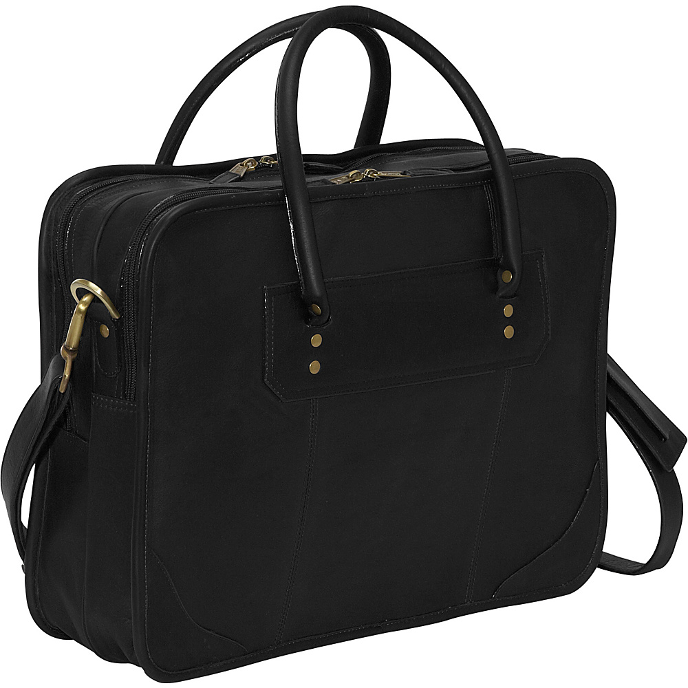Clava Leather Top Handle Laptop Briefcase Vachetta